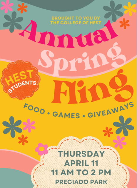Flyer for the annual HEST Spring Event. 