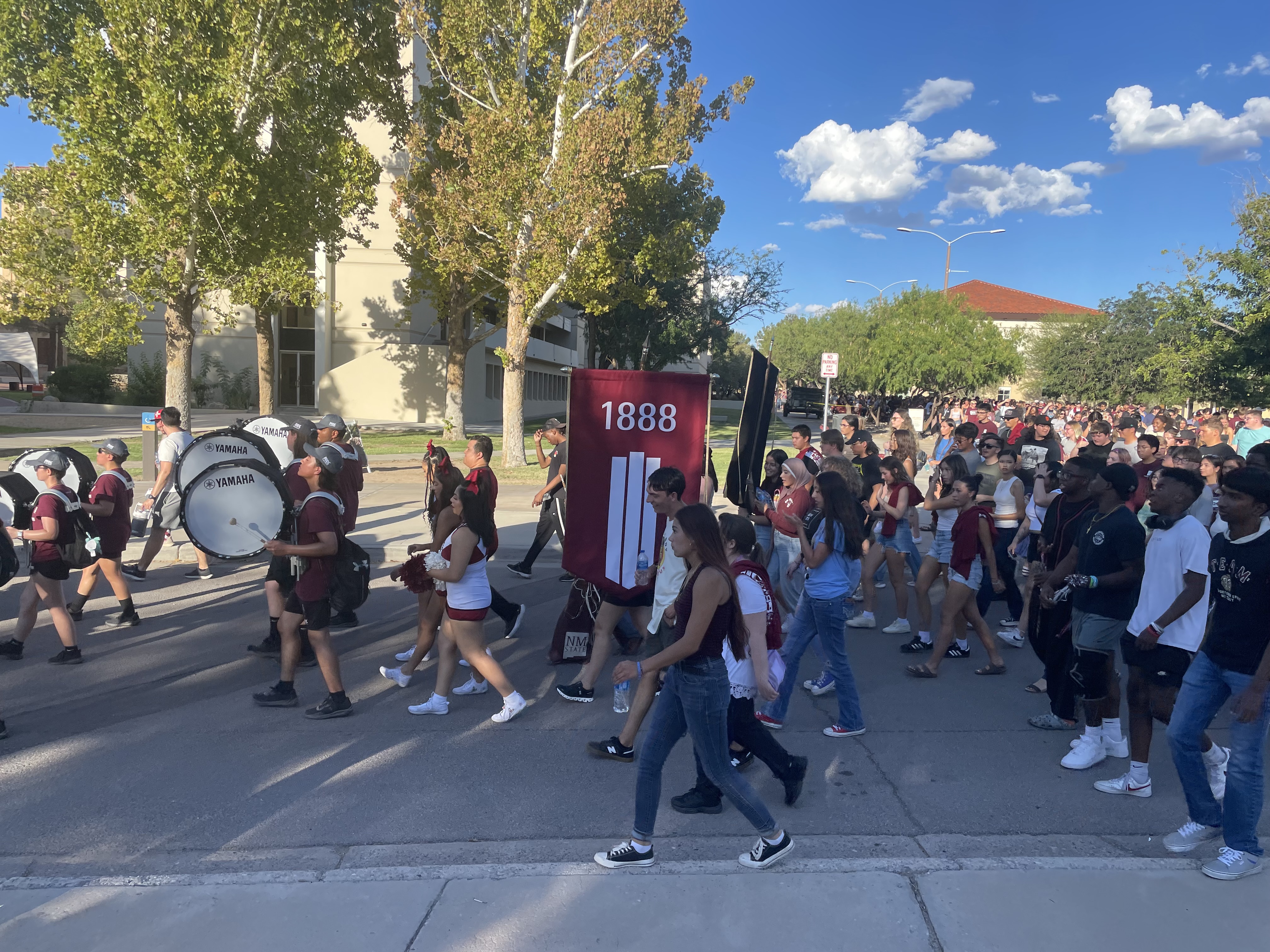 First Year walk 1888 NMSU Banner