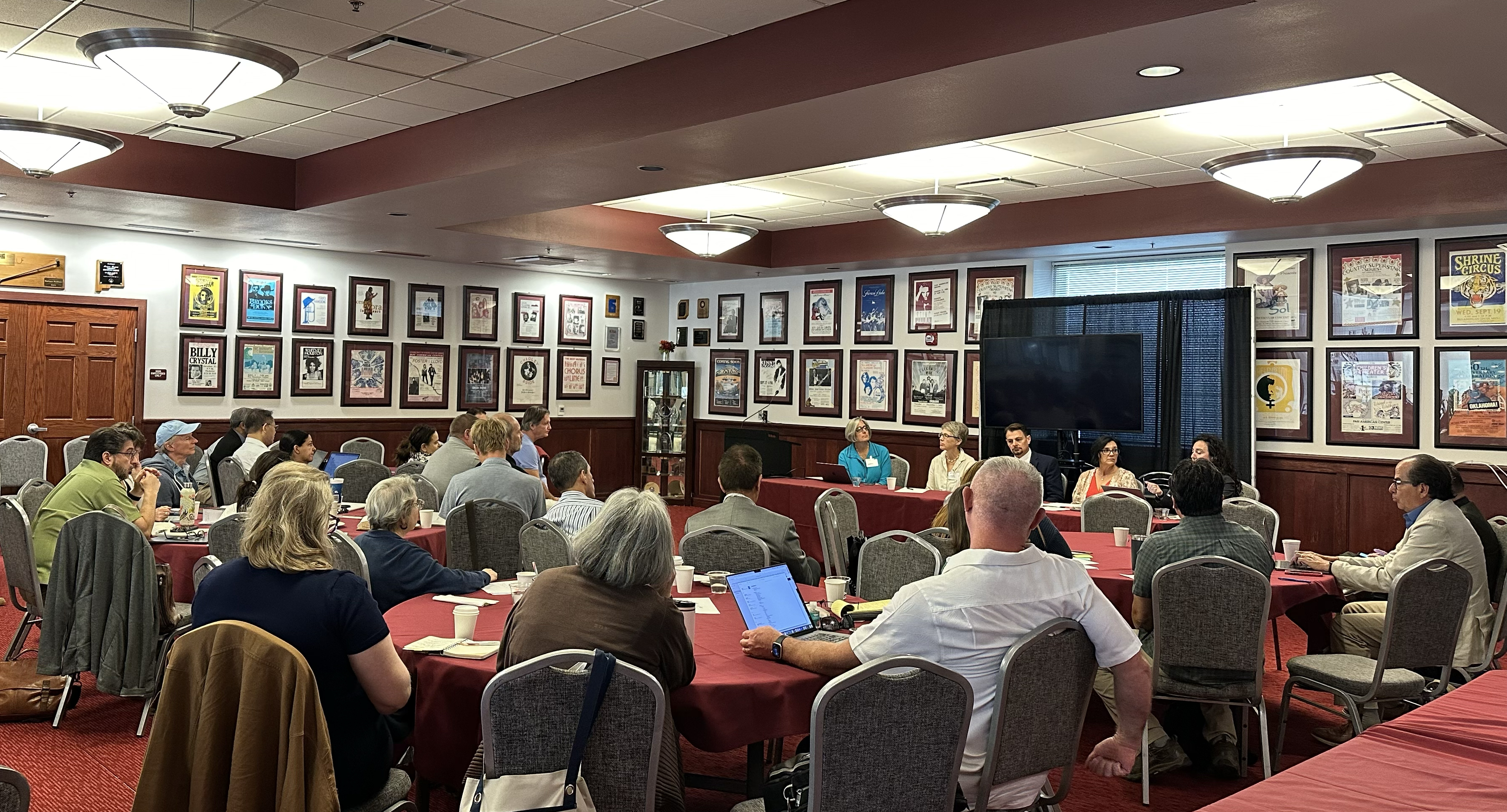 Department Heads at the 2024 Department Head Academy listen to a panel of NMSU subject matter experts.