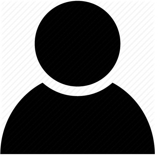 Silhouette of a person representing a user icon.